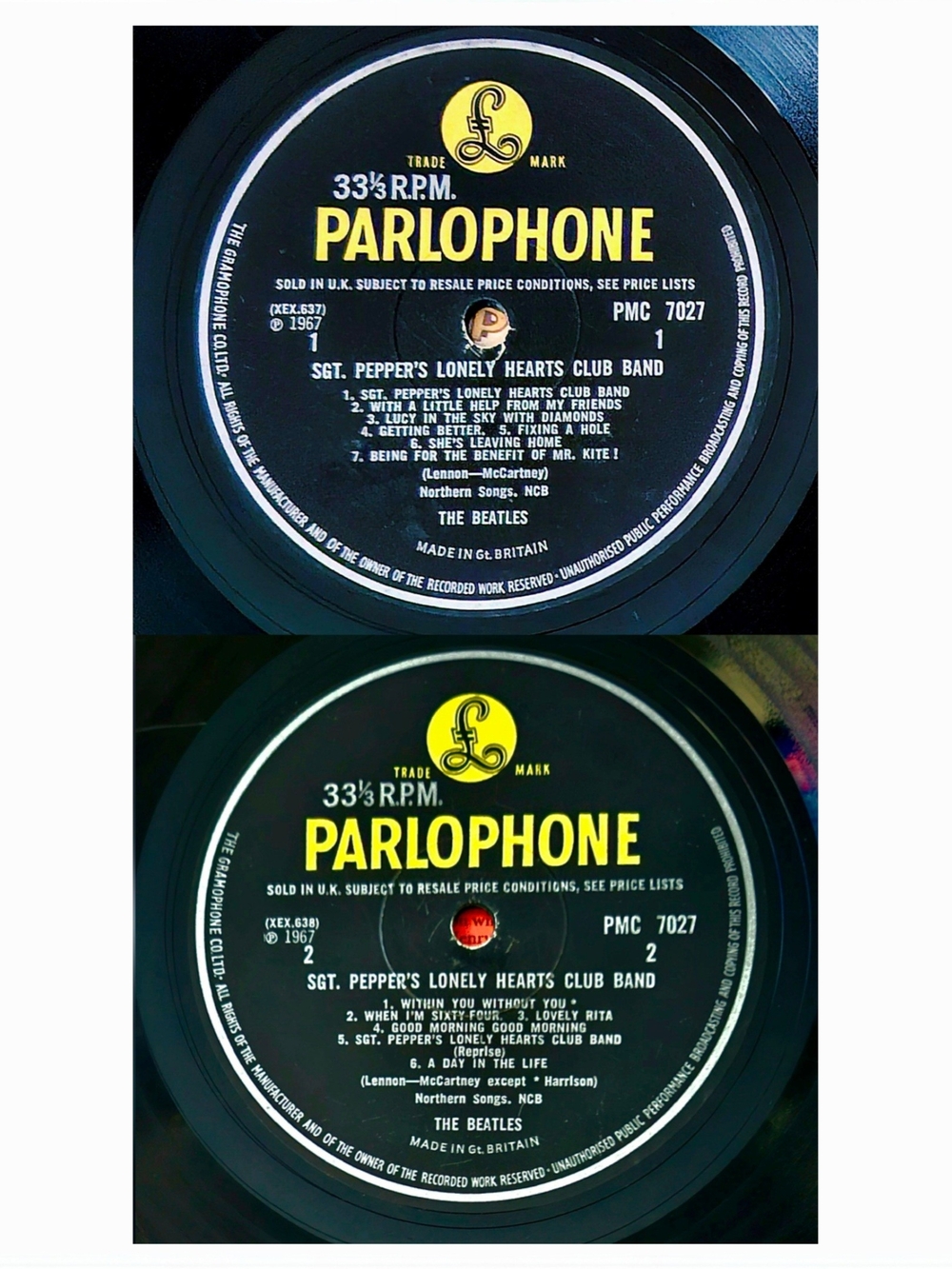 BEATLES•Sgt. Pepper's Lonely Hearts Club Band•1967 UK Mono (PMC 7027) 1st Press - Picture 5 of 15